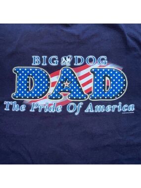 Vintage NWOT Men’s XL Big Dogs American Pride Patriotic Dad SS TShirt